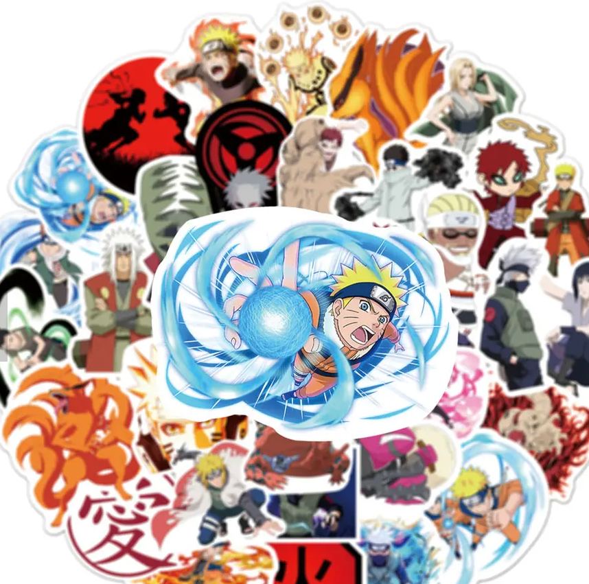 Naruto Anime 50 Piece Sticker Set