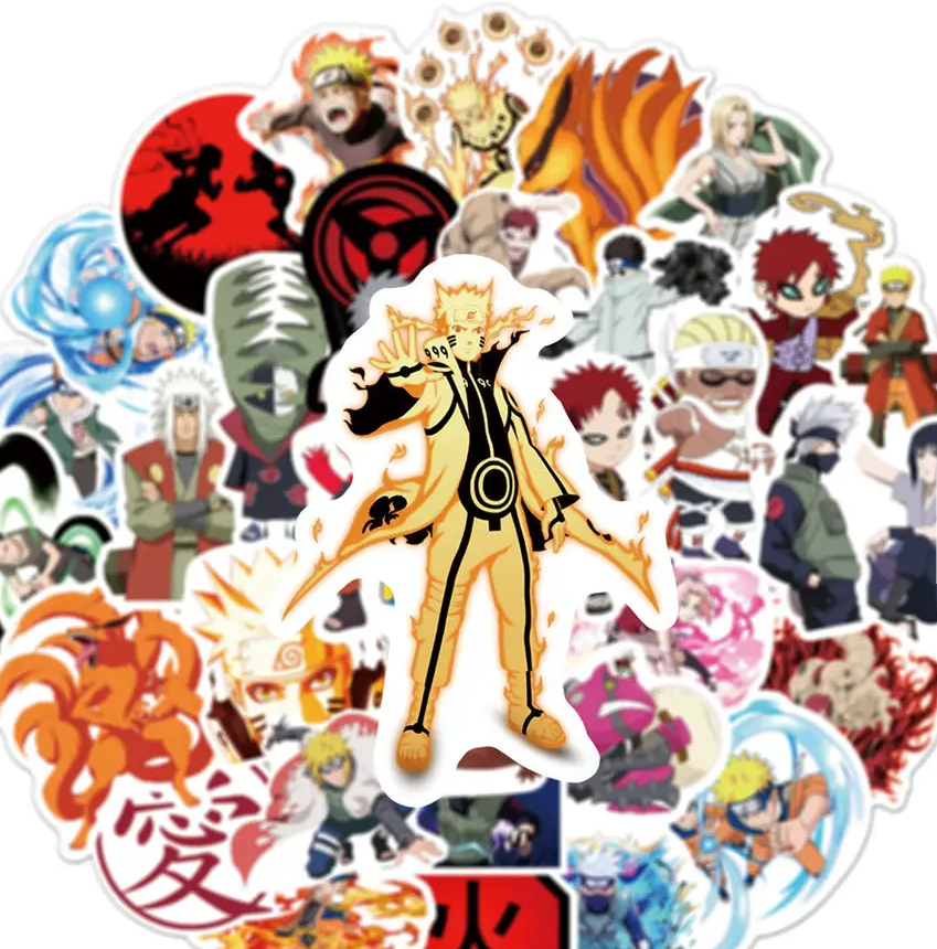 Naruto Anime 50 Piece Sticker Set