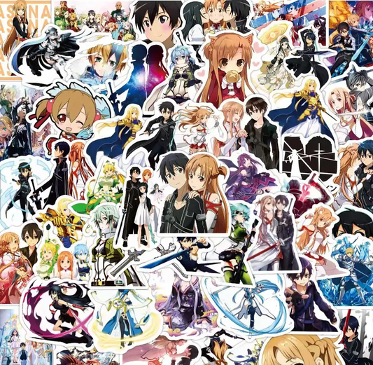 Sword Art Online Anime 50 PC Sticker Set