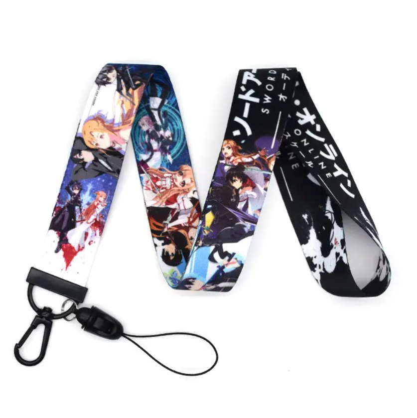 Sword Art Online Anime Lanyard Keychain