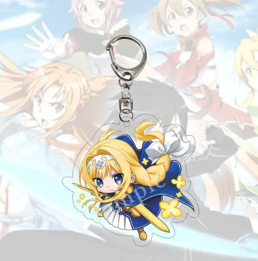 Sword Art Online Anime Acrylic Keychain