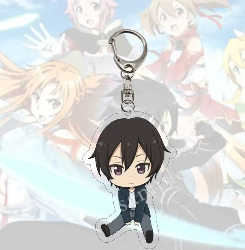 Sword Art Online Kirito Anime Acrylic Keychain