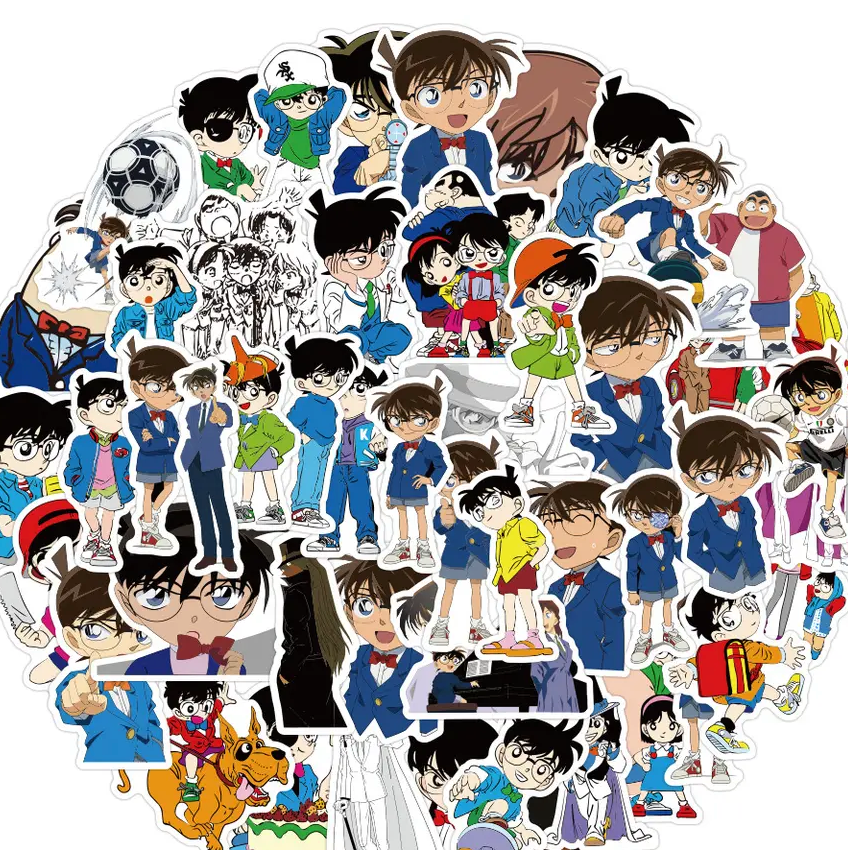 Detective Conan Anime 50 Piece Sticker Set