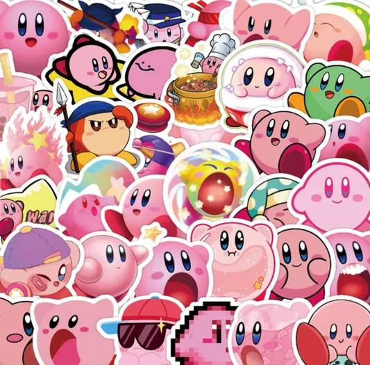 Kirby 50 Piece Sticker Set