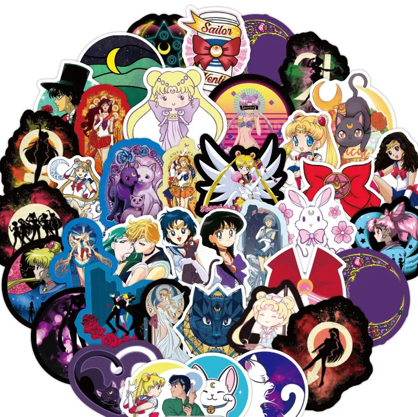 Sailor Moon Anime 50 Piece Sticker Set