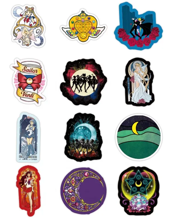 Sailor Moon Anime 50 Piece Sticker Set