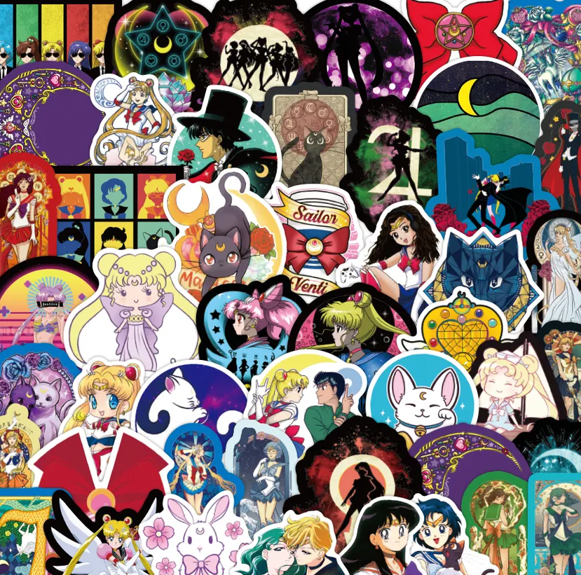 Sailor Moon Anime 50 Piece Sticker Set