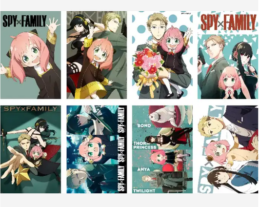 Spy X Family Anime 8 Piece Poster Set