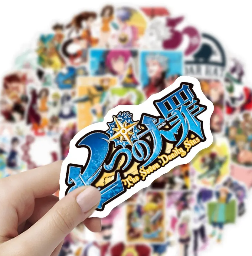 Seven Deadly Sins Anime 50 Piece Sticker Set