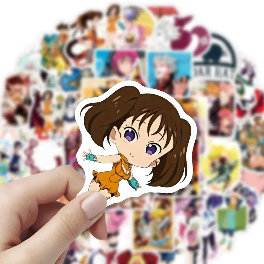 Seven Deadly Sins Anime 50 Piece Sticker Set