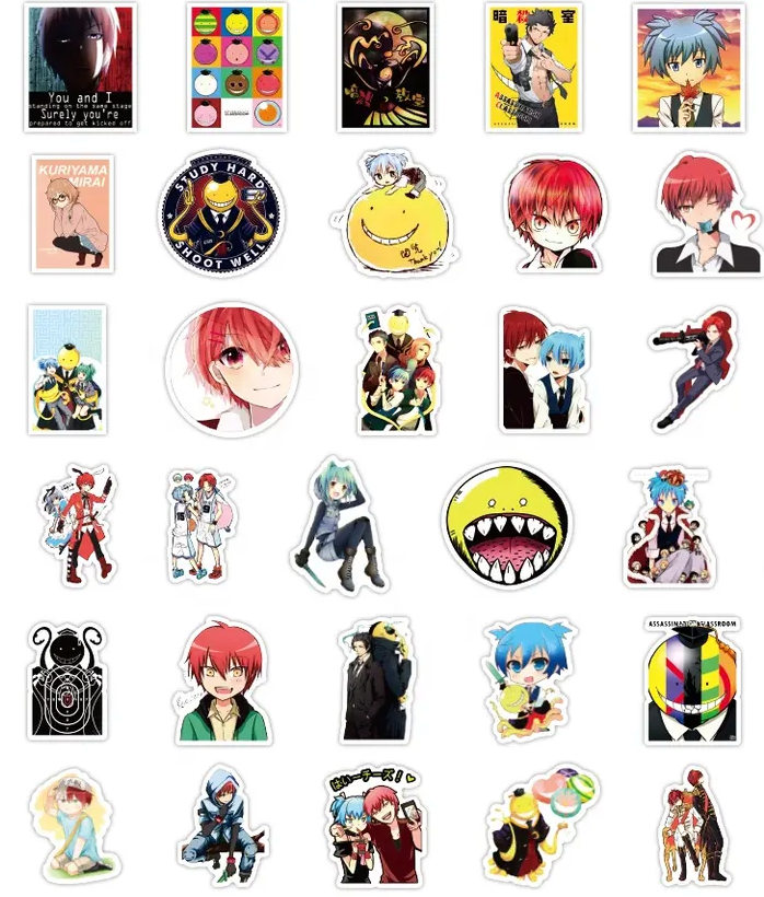 Assassination Classroom Anime 50 Piece Sticker Set