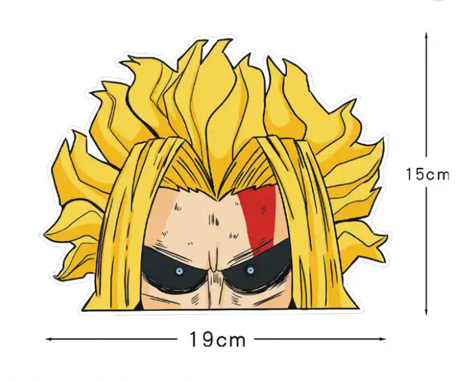 My Hero Academia All Might Car Sticker Decal