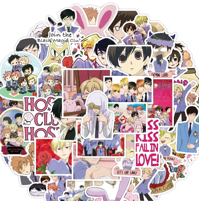 Ouran High School Host Club Anime 50 Piece Sticker Set