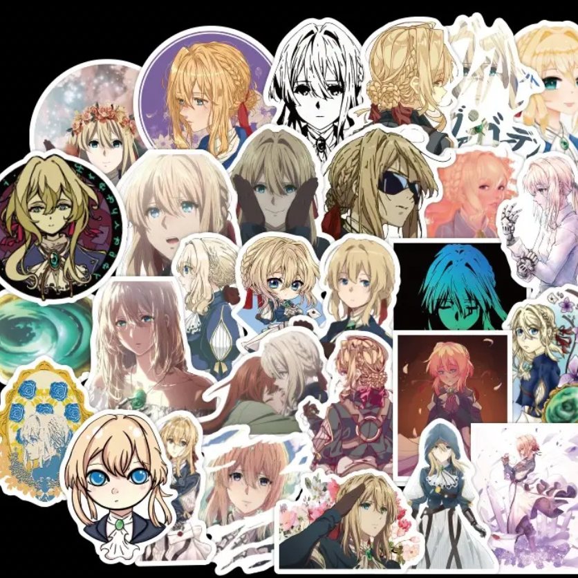 Violet Evergarden Anime 50 Piece Sticker Set