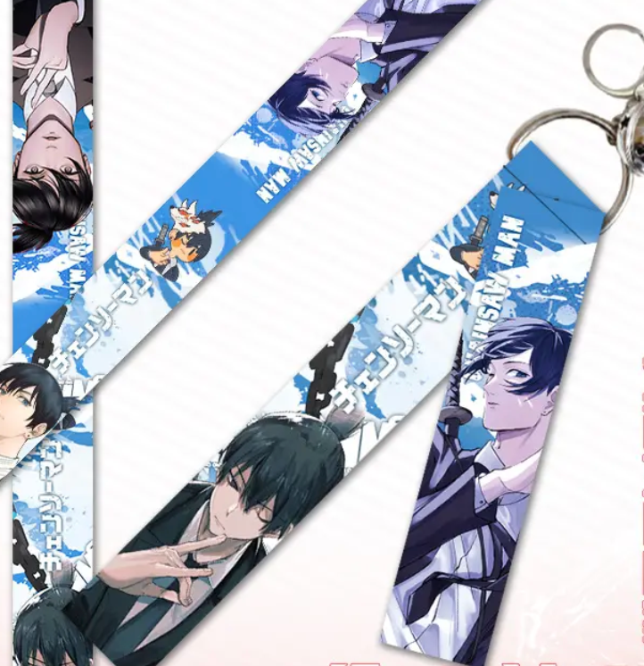 Chainsaw Man Aki Anime Lanyard Keychain