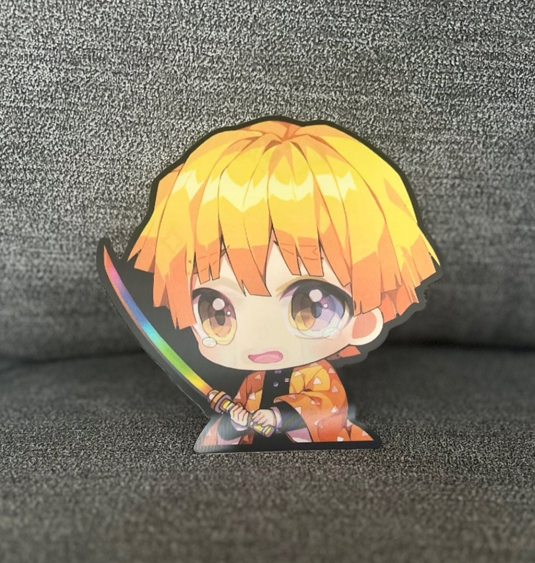 Demon Slayer Zenitsu Chibi 3D/Motion Sticker