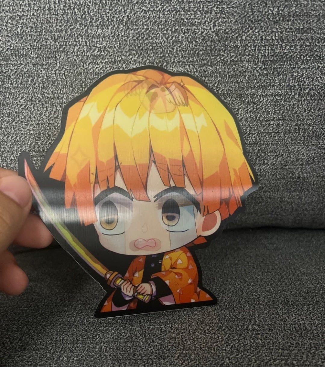 Demon Slayer Zenitsu Chibi 3D/Motion Sticker