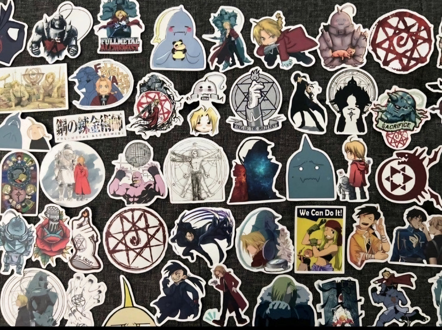 Full Metal Alchemist Anime 50 Piece Sticker Set