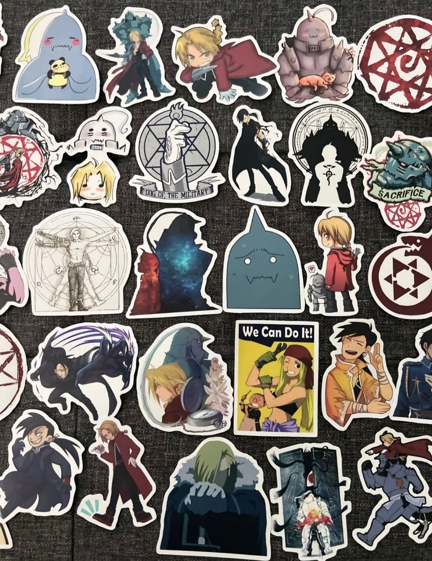 Full Metal Alchemist Anime 50 Piece Sticker Set