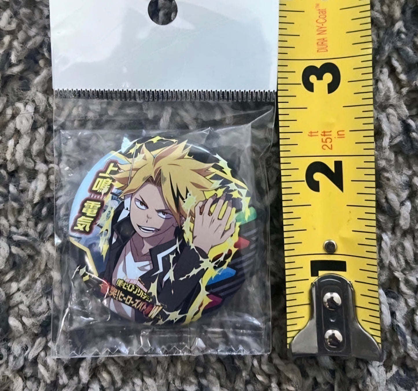 My Hero Academia Denki Kaminari Can Badge