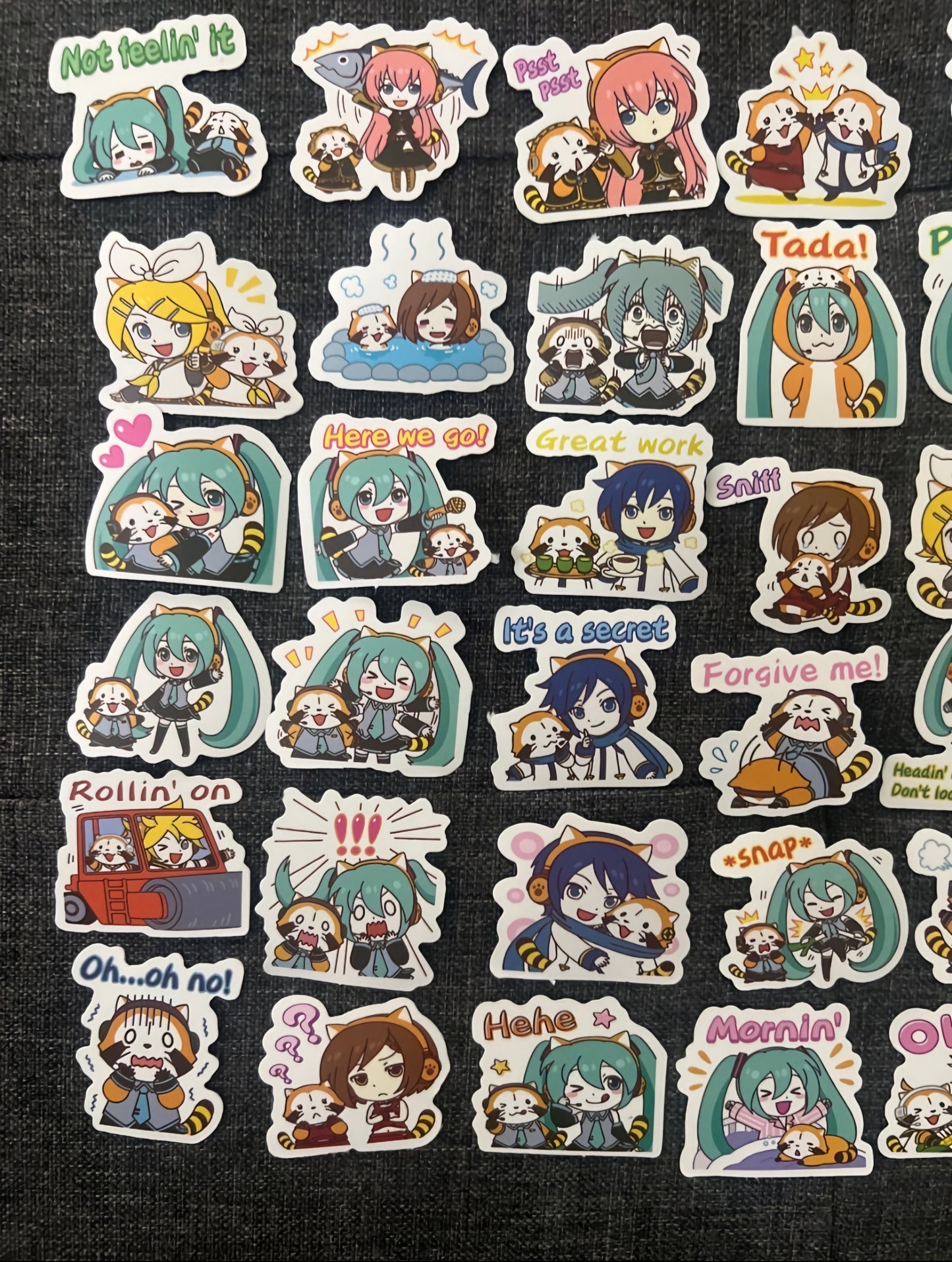 Hatsune Miku Rascal Vocaloid Anime 40 Piece Sticker Set