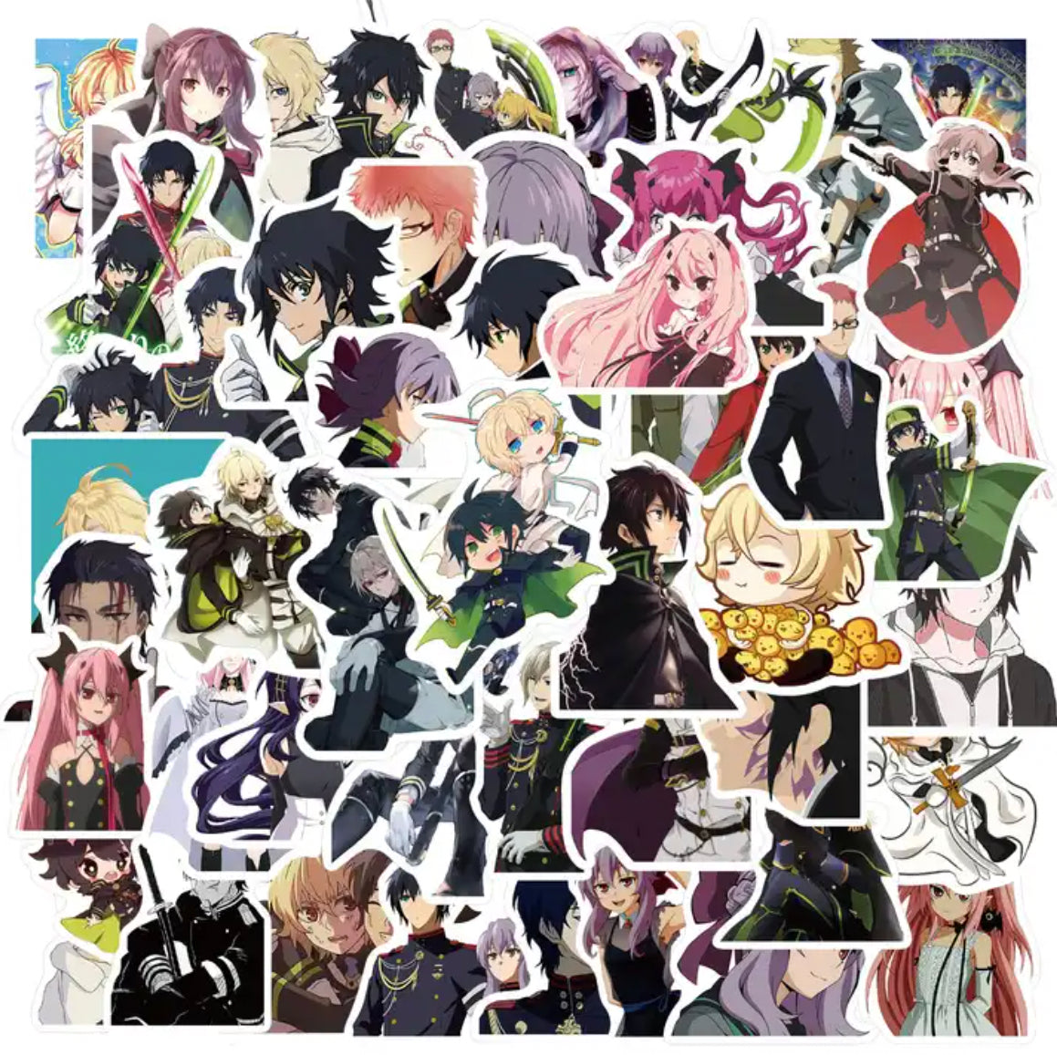 Seraph Of The End Anime 50 Piece Sticker Set