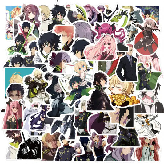 Seraph Of The End Anime 50 Piece Sticker Set