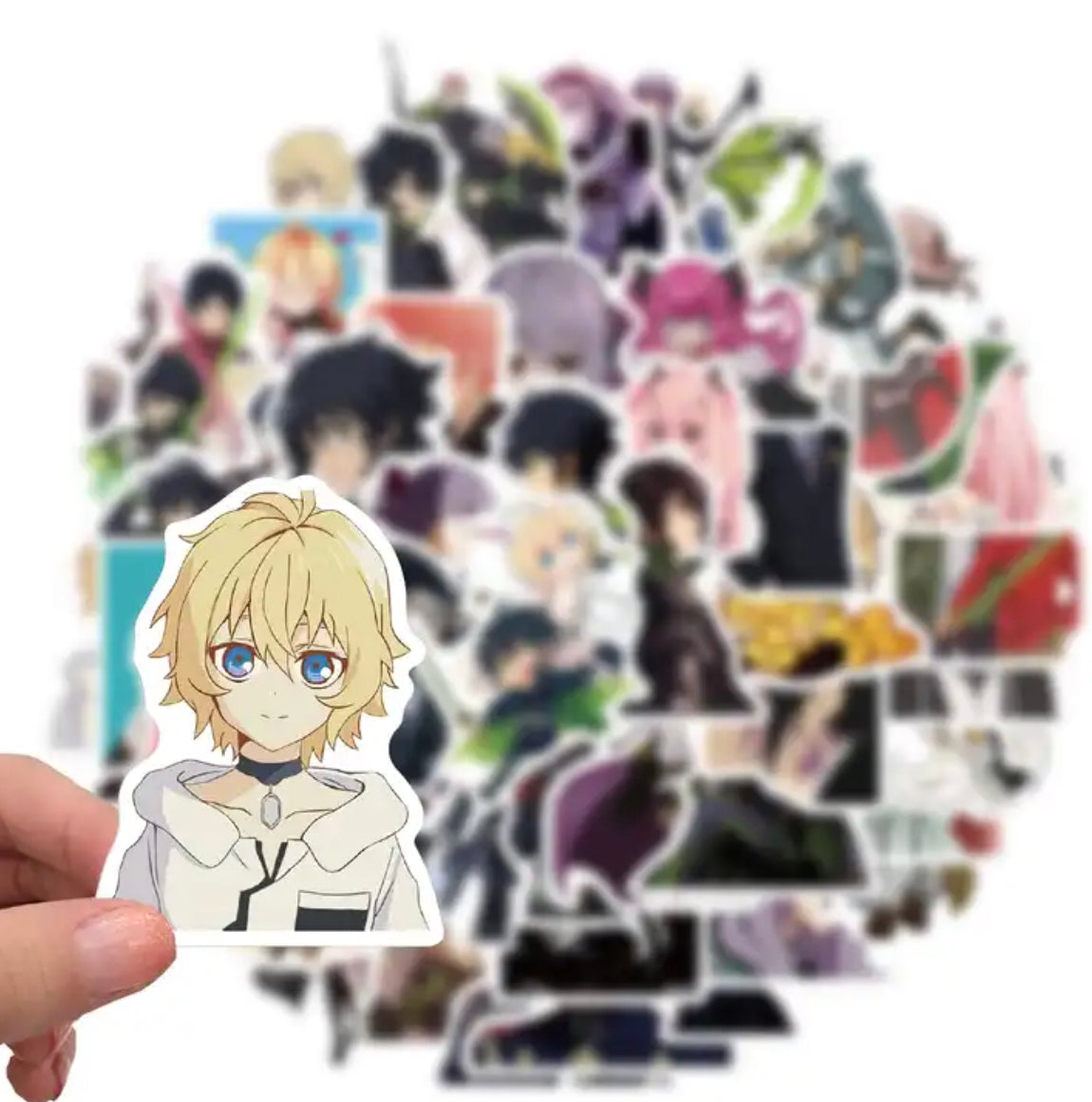 Seraph Of The End Anime 50 Piece Sticker Set