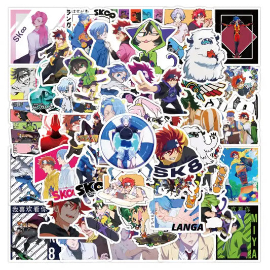 SK8 The Infinity Anime 50 Piece Sticker Set