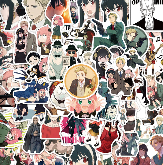 Spy X Family Anime 50 Piece Sticker Set