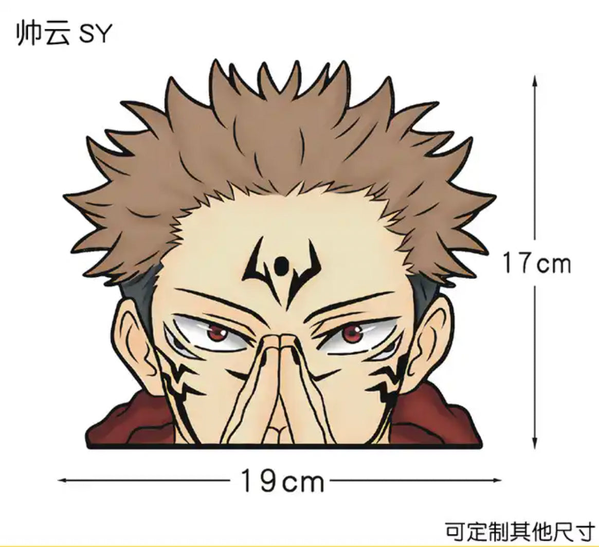 Jujutsu Kaisen Sukuna Car Sticker Decal