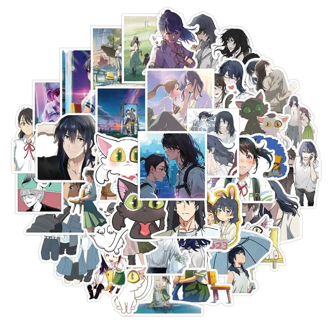 Suzume No Tojimari Anime 50 Piece Sticker Set