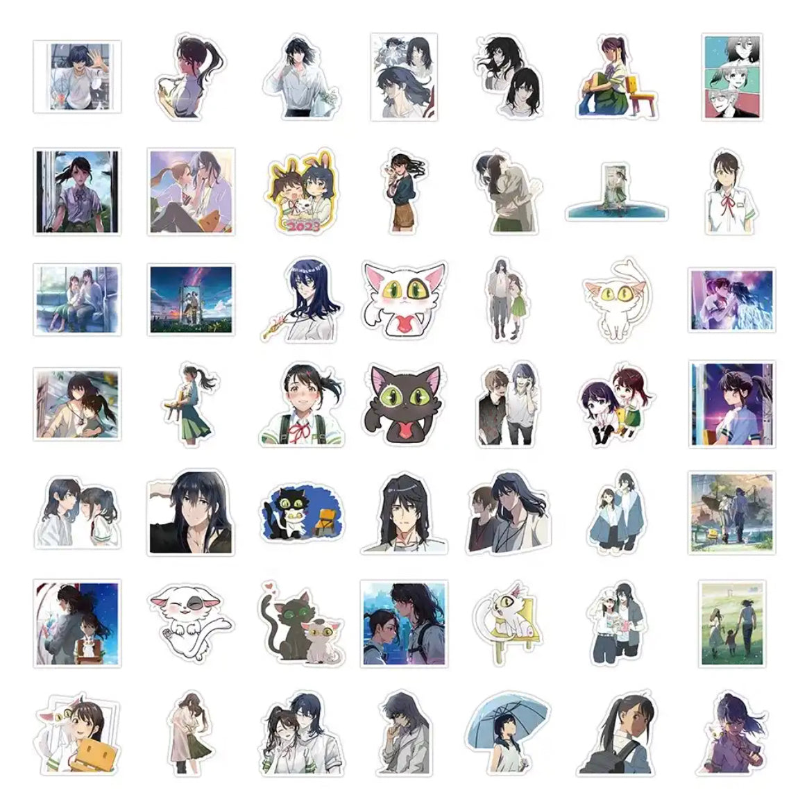 Suzume No Tojimari Anime 50 Piece Sticker Set