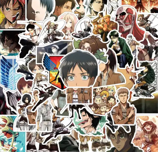 Attack On Titan Anime 50 Piece Sticker Set