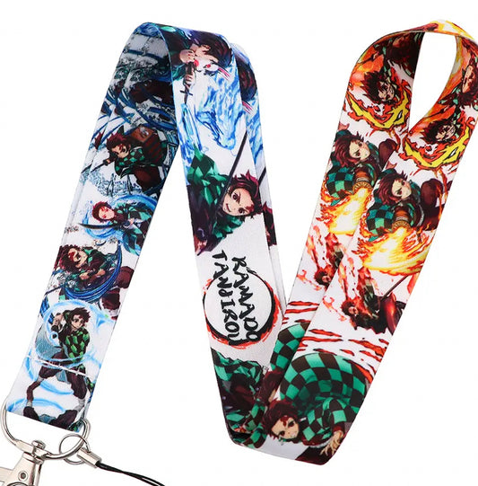 Demon Slayer Tanjiro Anime Lanyard Keychain