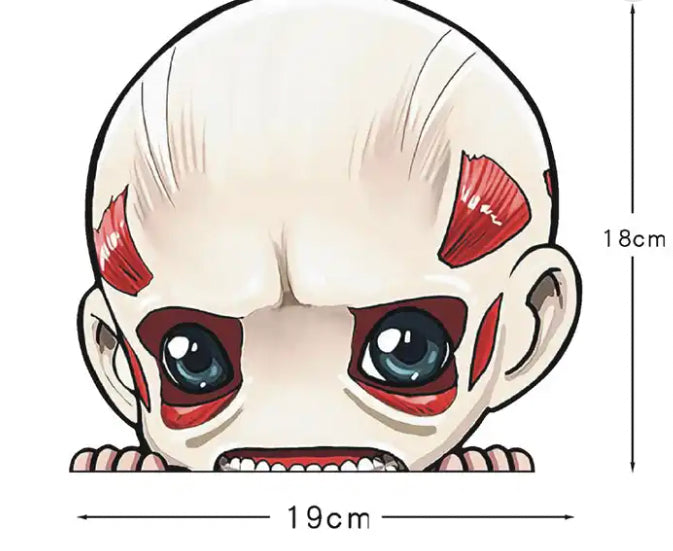 Attack On Titan Anime Car Decal Sticker