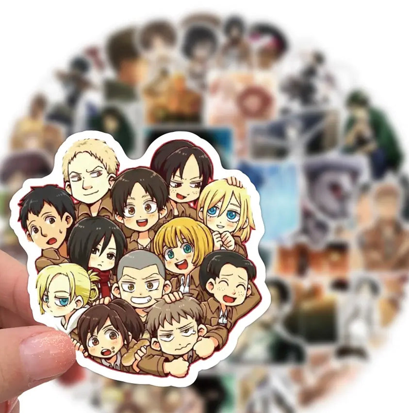 Attack On Titan Anime 50 Piece Sticker Set