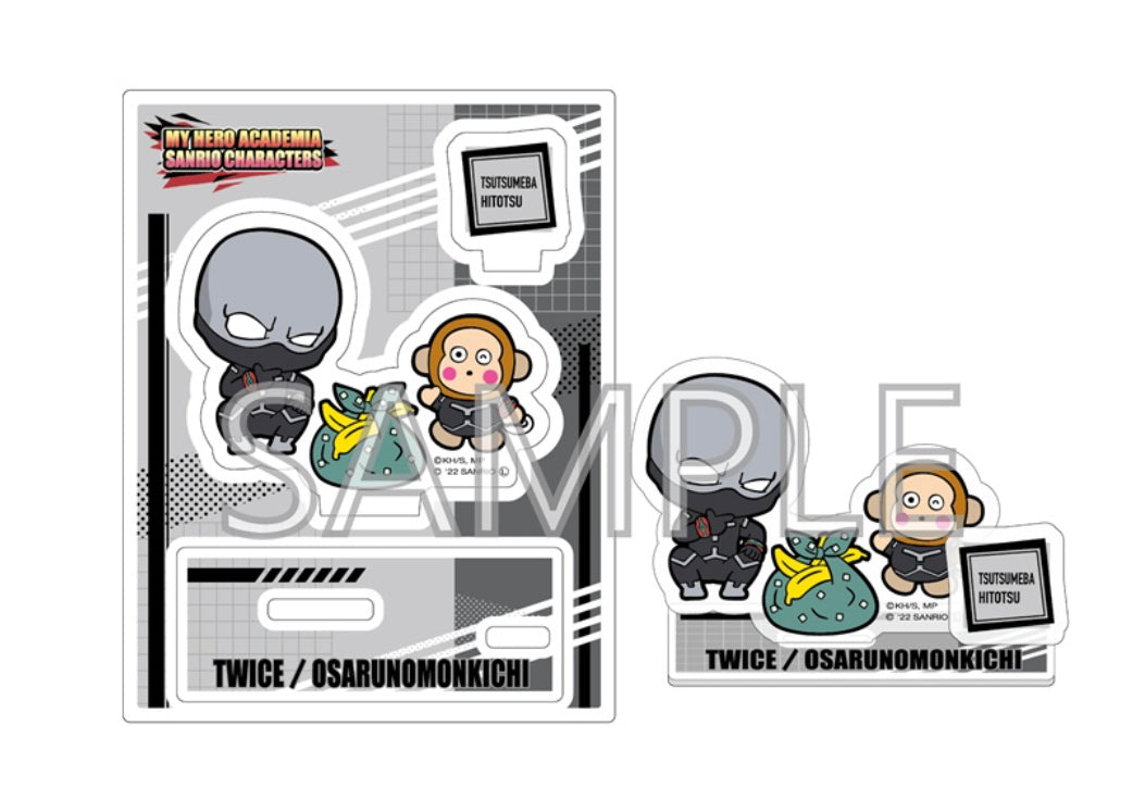 My Hero Academia X Sanrio Collab Twice/Monkichi Acrylic Stand