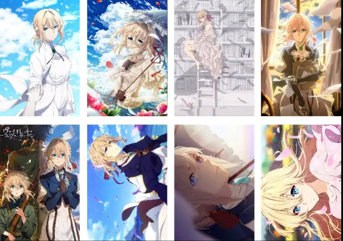 Violet Evergarden Anime 8 Piece Poster Set