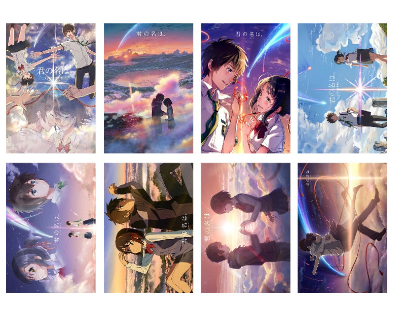 Your Name Anime 8 Piece Poster Set