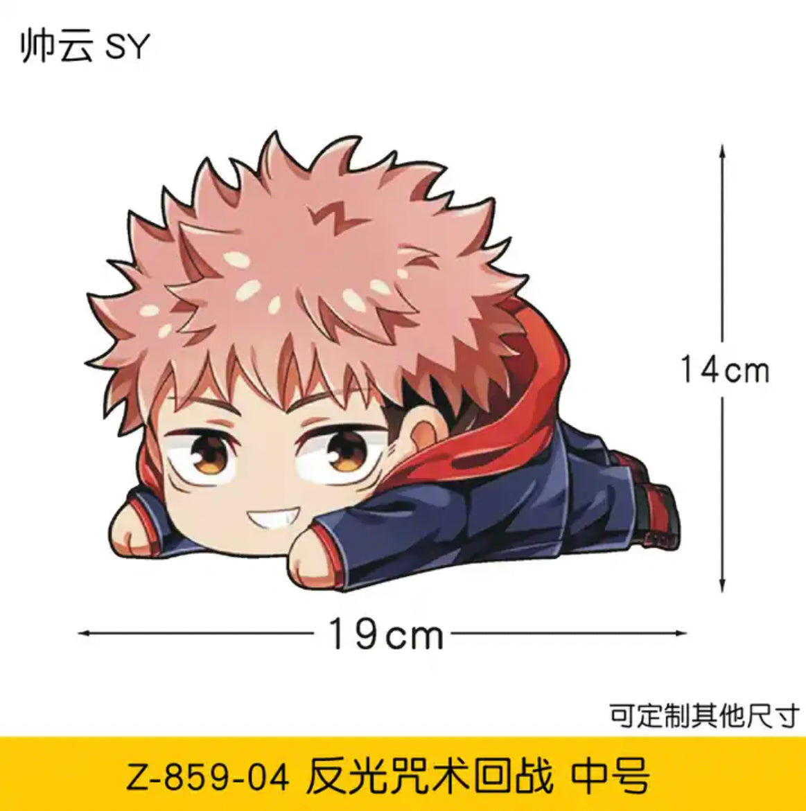 Jujutsu Kaisen Yuji Anime Car Sticker