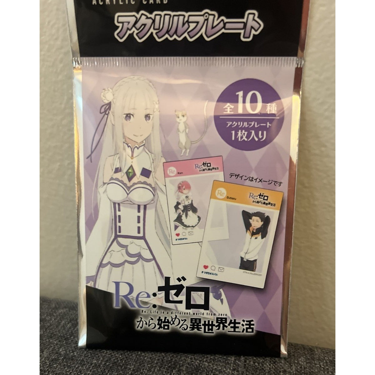 Re Zero Starting Life In Another World Blind Bag Acrylic Card