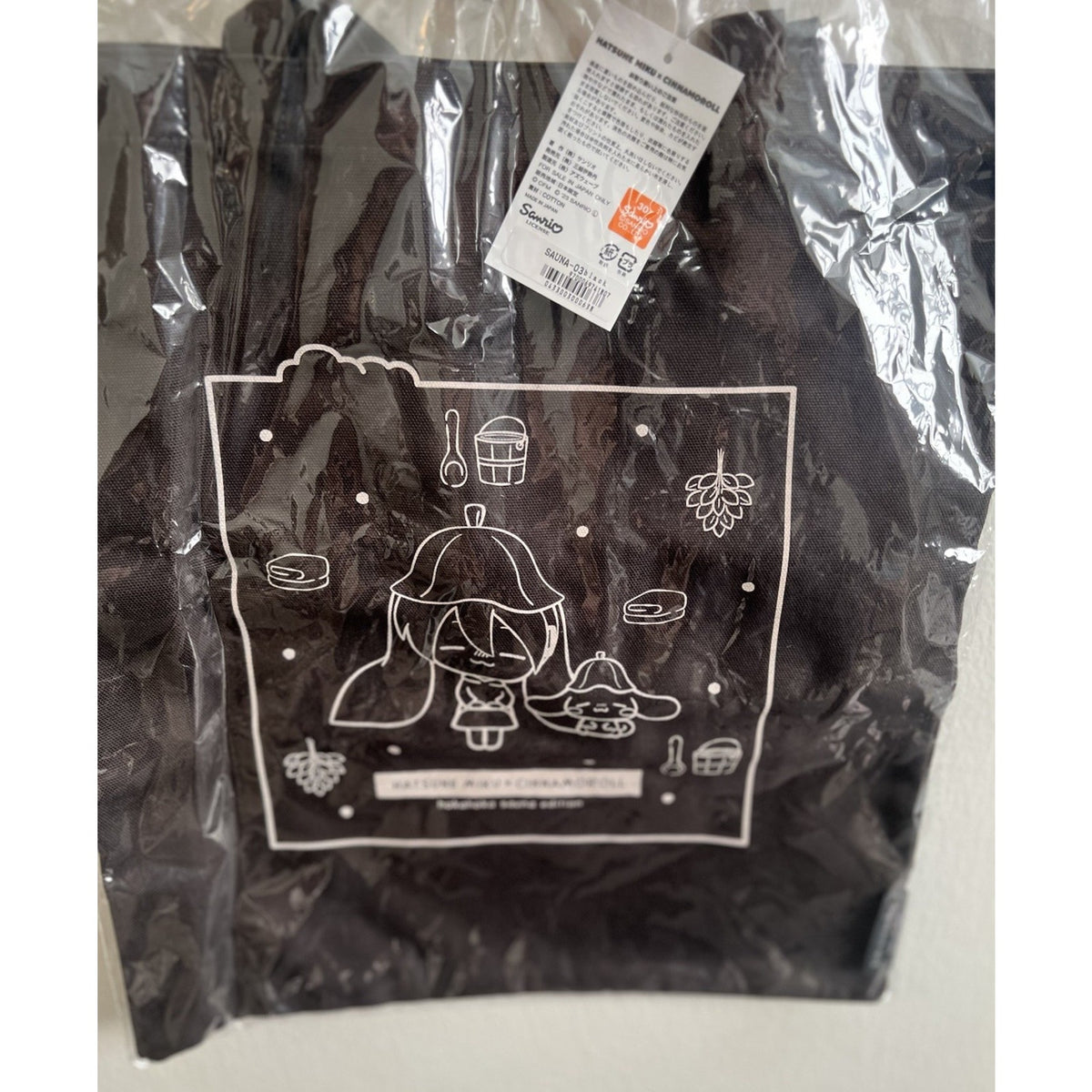 Hatsune Miku X Cinnamoroll Sauna Tote Bag Mitsukoshi Isetan/As Wave