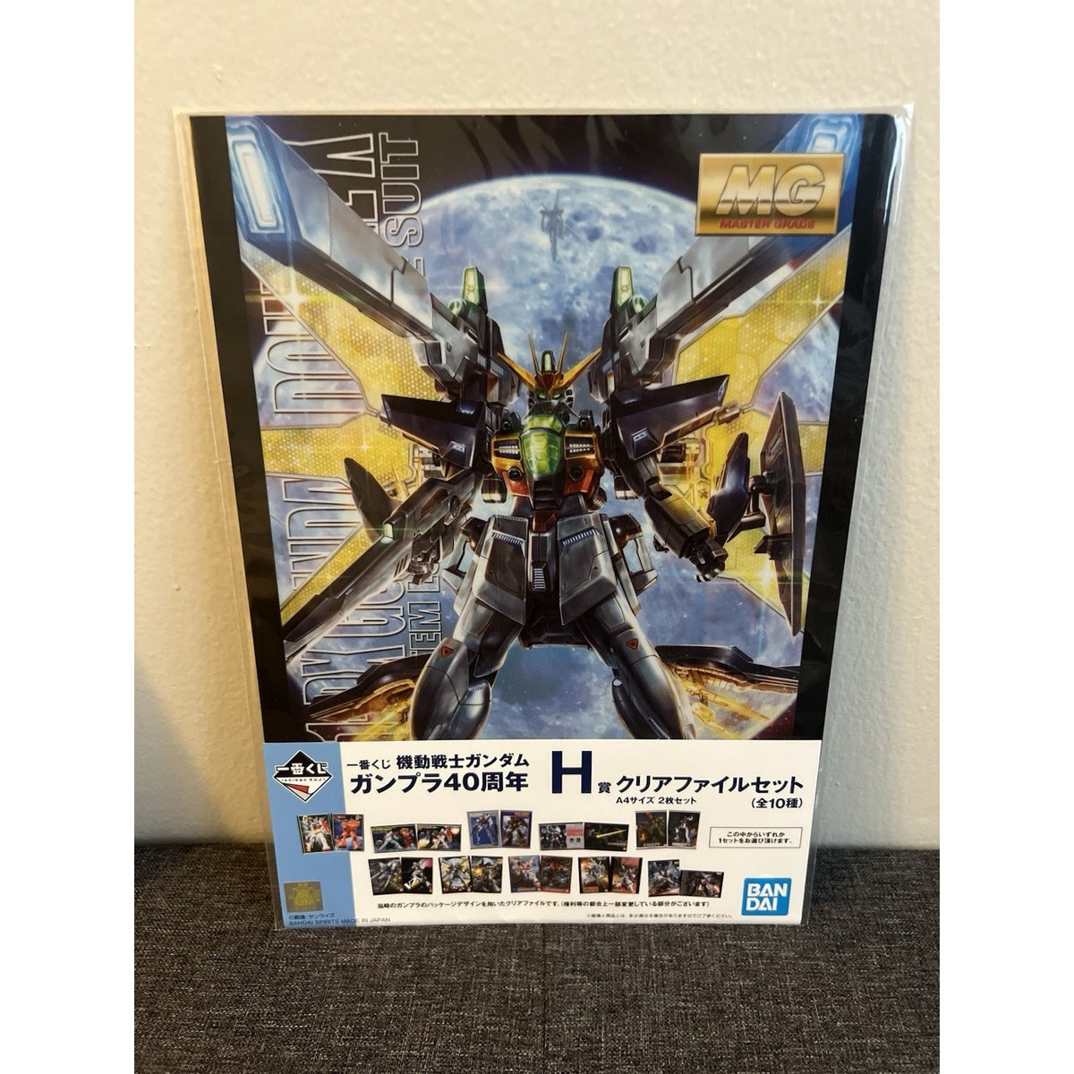 Mobile Suit Gundam 40th Anniversary Gundam Double C And Turn X Clear File Set