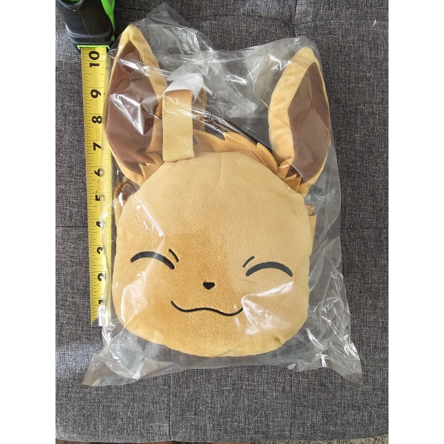 Pokemon Eevee Face Plush 8” Shoulder Bag w/ Tag Bandai Banpresto Rare F/S!