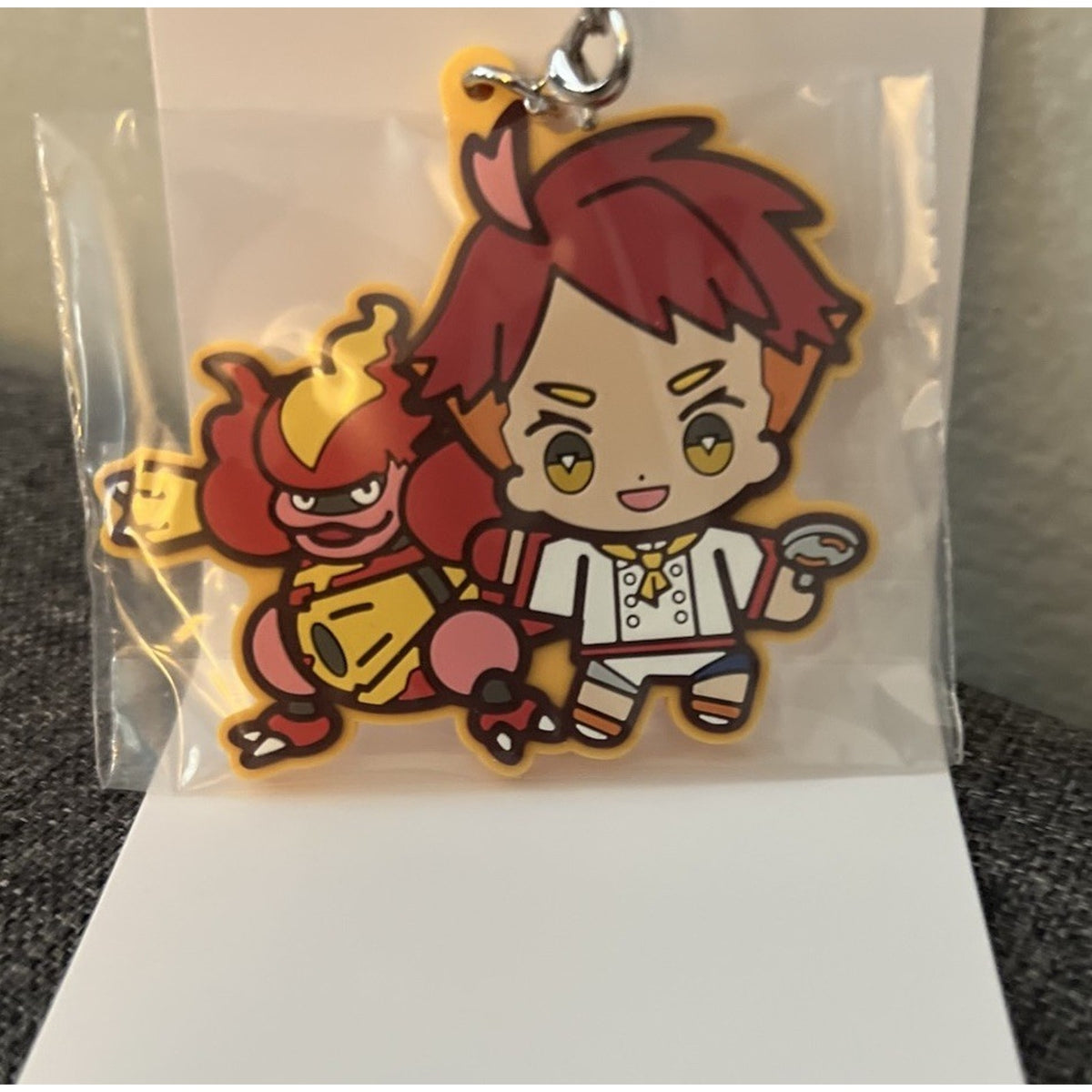 Pokémon Trainers Violet Zero’s Treasure Crispin And Magmortar Rubber Charm