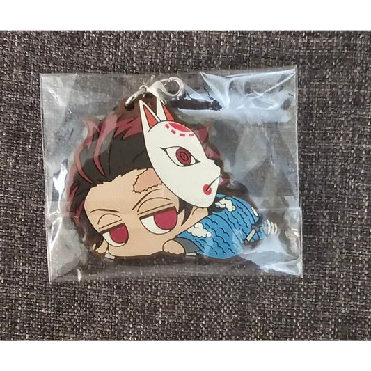 Tanjiro Kamado Rubber Strap Charm Kimetsu no Yaiba Demon Slayer Keychain Anime