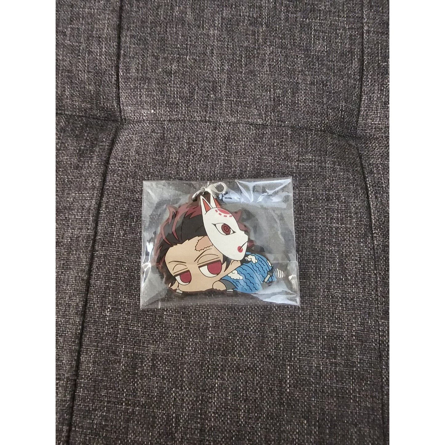 Tanjiro Kamado Rubber Strap Charm Kimetsu no Yaiba Demon Slayer Keychain Anime