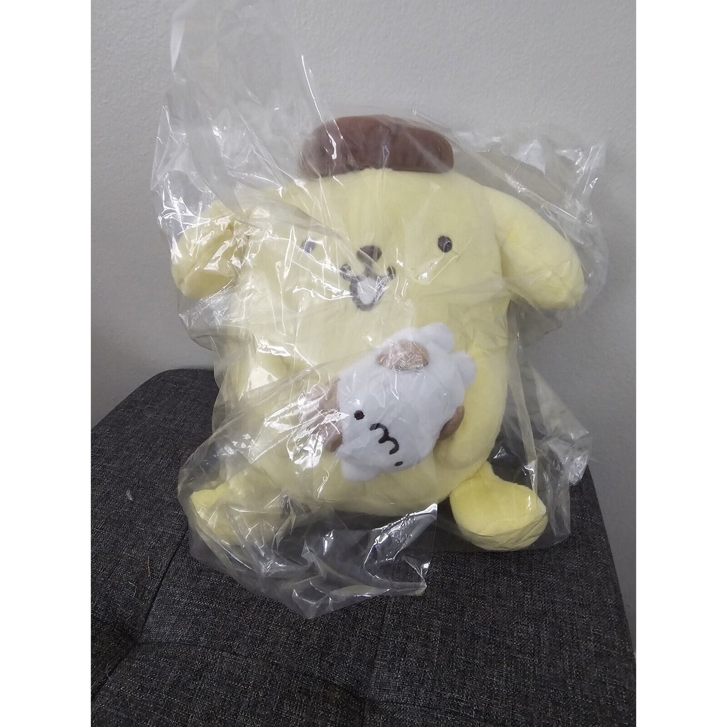 Pompompurin Plush Doll 9" Fluffy Toy Sanrio BNWT US Seller