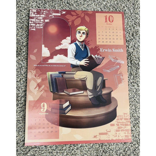 Attack On Titan Erwin Smith October 2024 Calender/Poster 21X18 Ensky